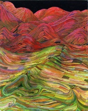 picture of painting Rolling into Sundown